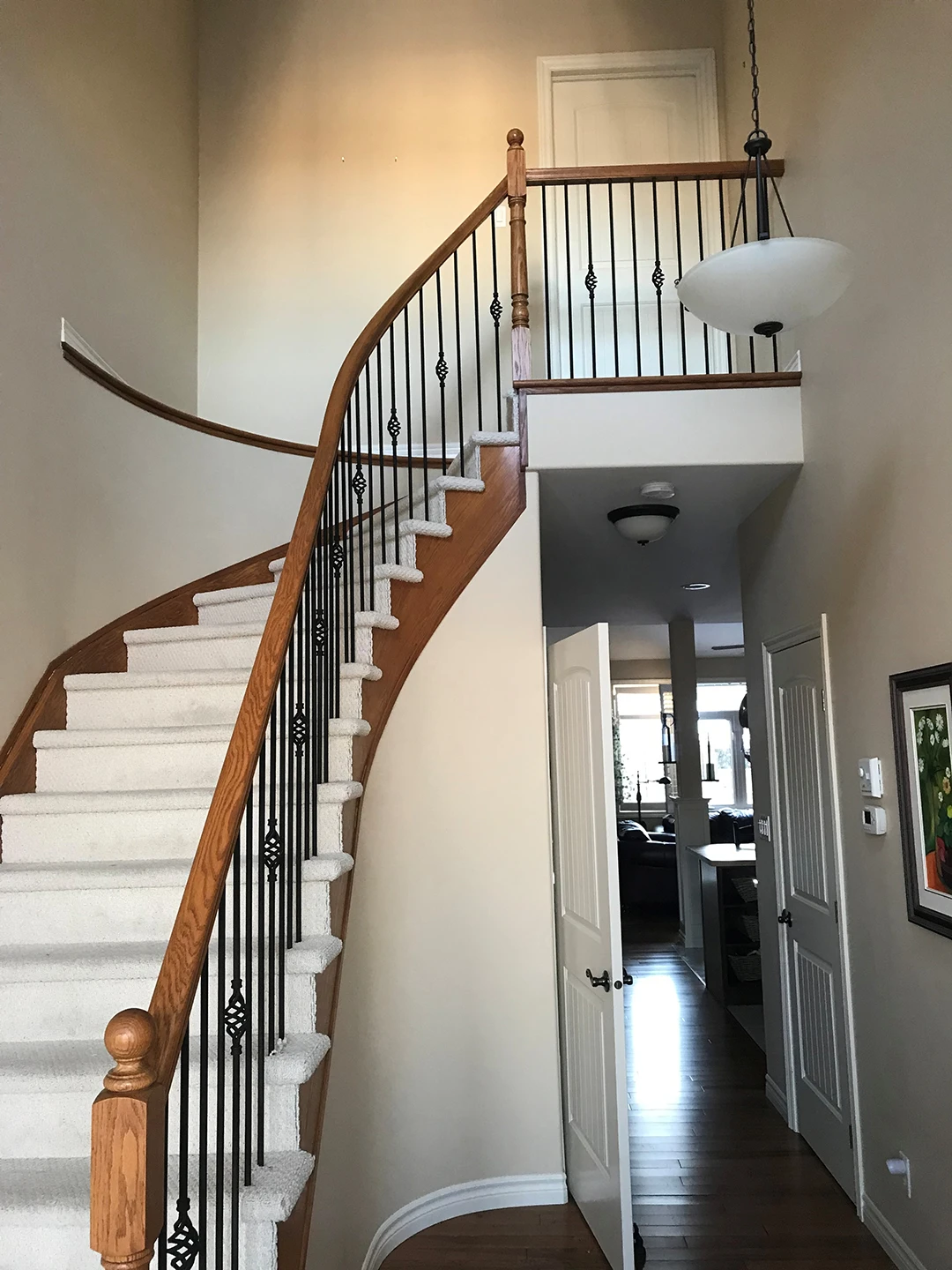 Original staircase before renovation.